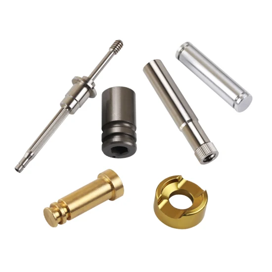 Precision Galvanized Steel Industrial Metal Brass Knurled Dowel Pin by CNC Turning Service